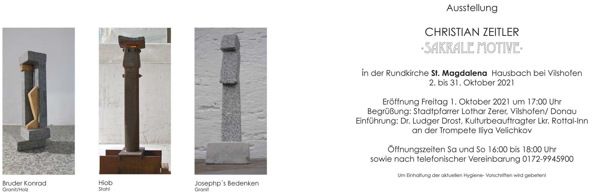 Christian Zeitler Ausstellung 1.10.21